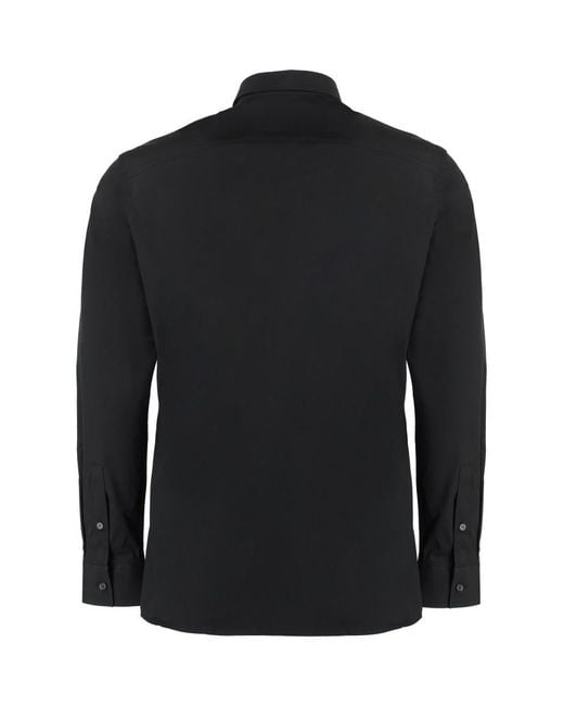 Burberry Black Slim Solid Shirt for men