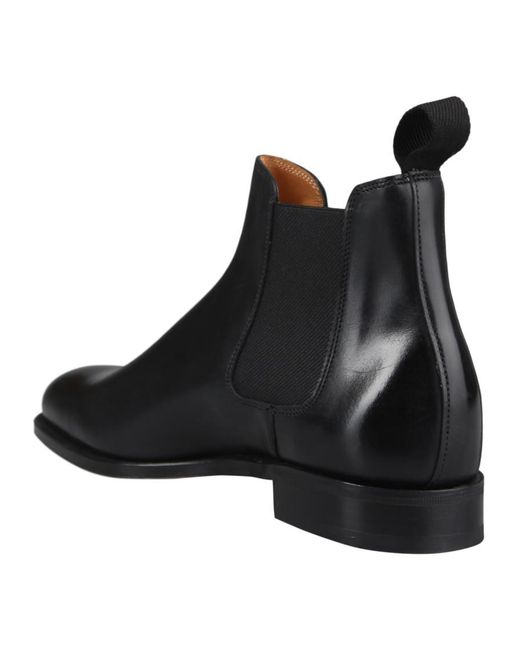 John Lobb Black Lawry Boots Shoes for men