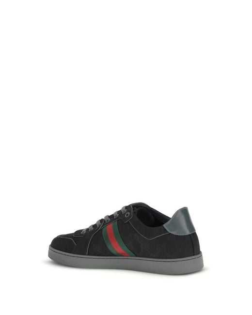 Gucci Black Round-Toe Sneakers for men