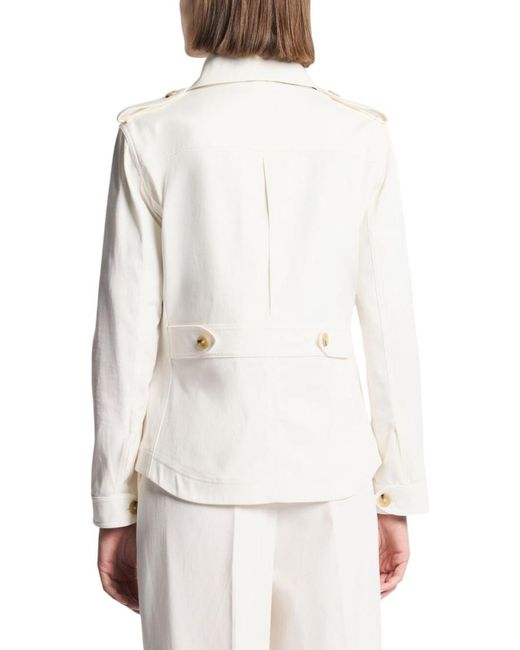 Fay White Collared Jacket