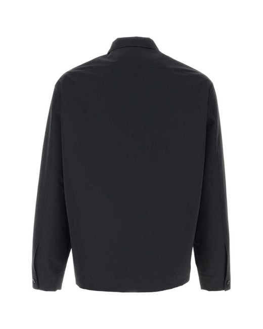 Jil Sander Blue Regular Solid Shirt for men