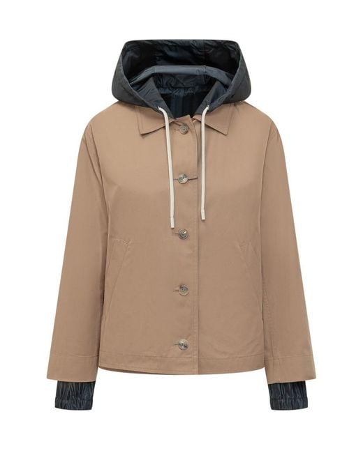 Herno Natural Solid Hood Jacket