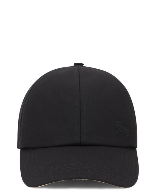 Burberry Black Logo Baseball Cap for men