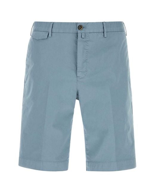 PT Torino Blue Solid Shorts for men