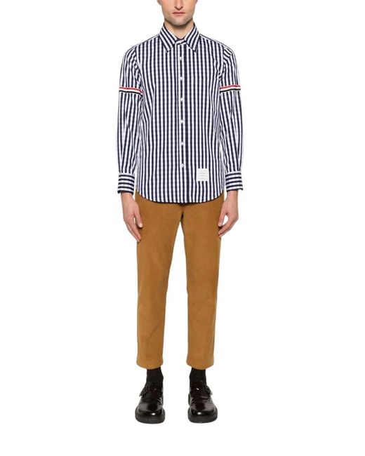 Thom Browne Blue Stripes Shirts for men