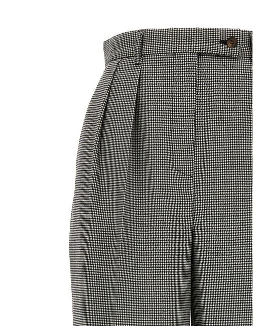 Rochas Gray Houndstooth Pants