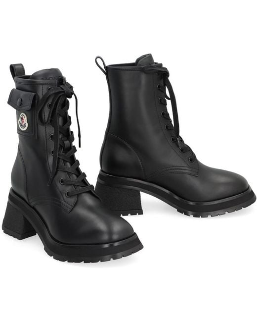 Moncler Black Solid Gigi Boots