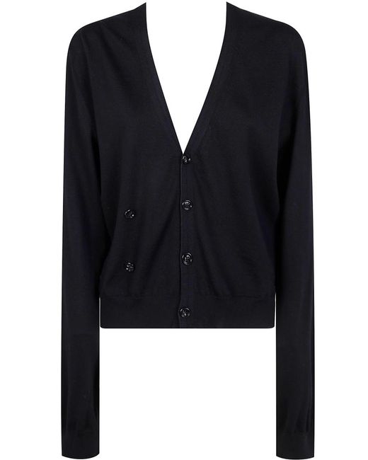 トップス ANN DEMEULEMEESTER Asymmetrical Cardigan Zofia Asymmetric Spliced Cardigan – Ann Demeulemeester