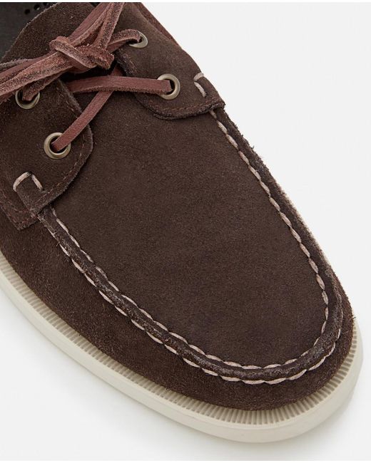 Sebago Brown Round Toe Loafers for men