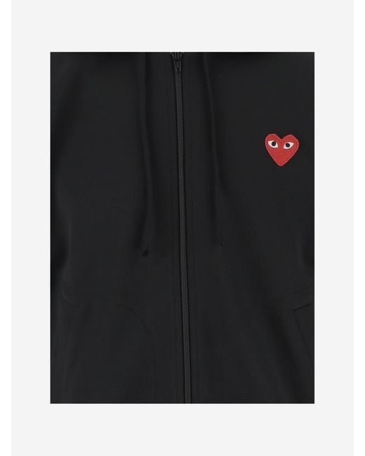 Comme des Garçons Black Comme Des Garcons Nylon Hoodie With Logo for men