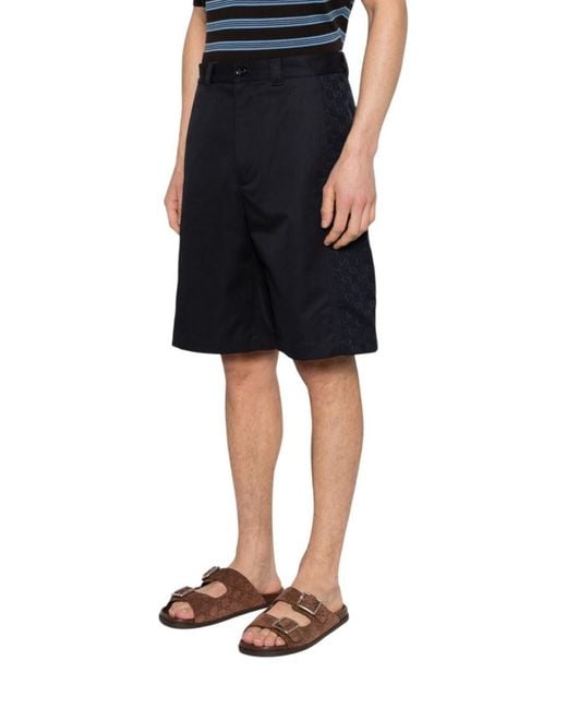 Gucci Blue Regular Shorts for men