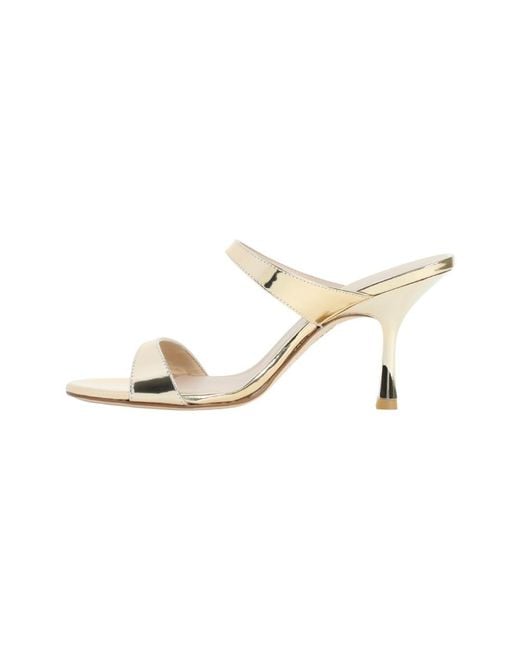 Stuart Weitzman White Solid Heels