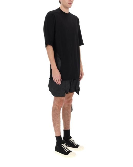Rick Owens Black Solid Shorts for men