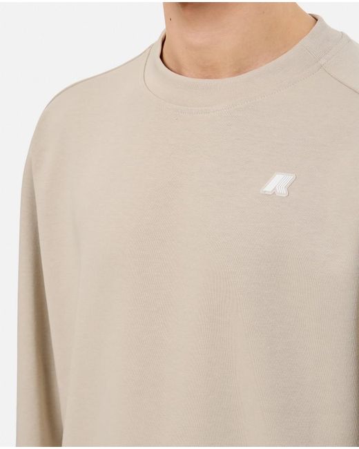 K-Way White Logo Patch Sweatshirt for men