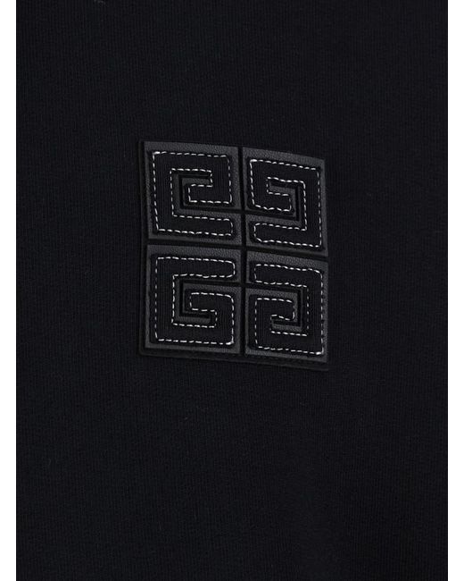 Givenchy Black Long Sleeves Logo Hoodie for men