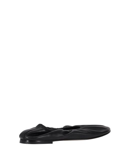 Dear Frances White Scrunch Ballet Flat