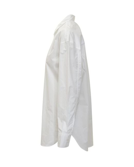 Studio Nicholson White Oversized Solid Shirt