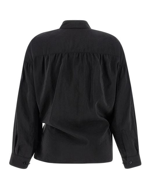 Lemaire Black Relaxed Solid Shirt