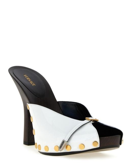 Versace Multicolor Slip On Heels