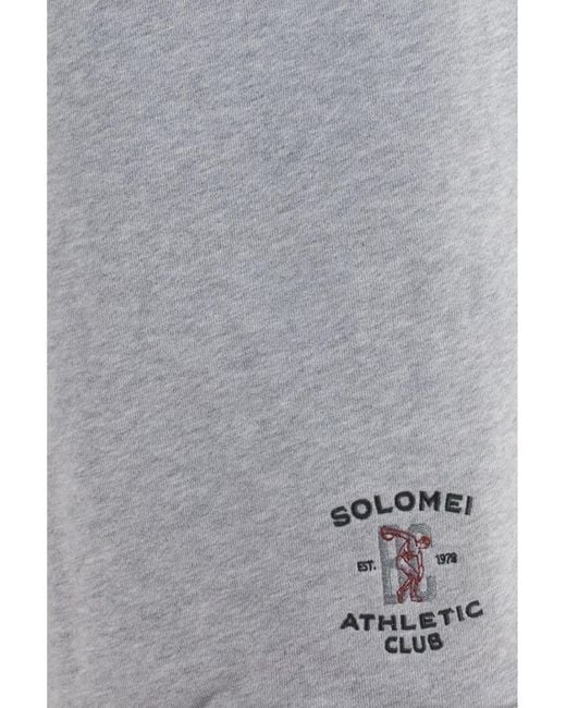 Brunello Cucinelli Gray Drawstring Shorts for men