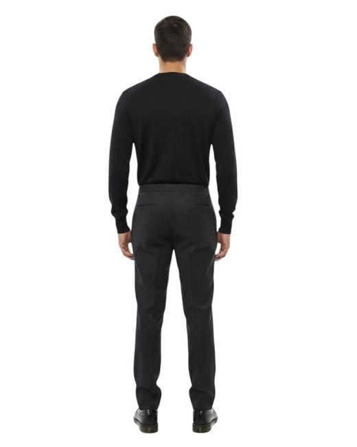 Corneliani Black Regular Pants for men