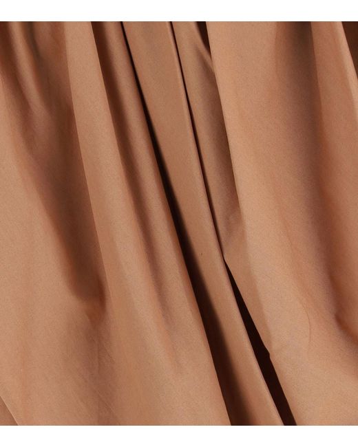 Chloé Brown Solid Knee Length Skirt