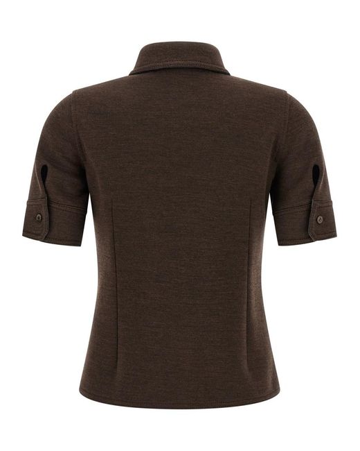 Gucci Brown Slim Solid Shirt