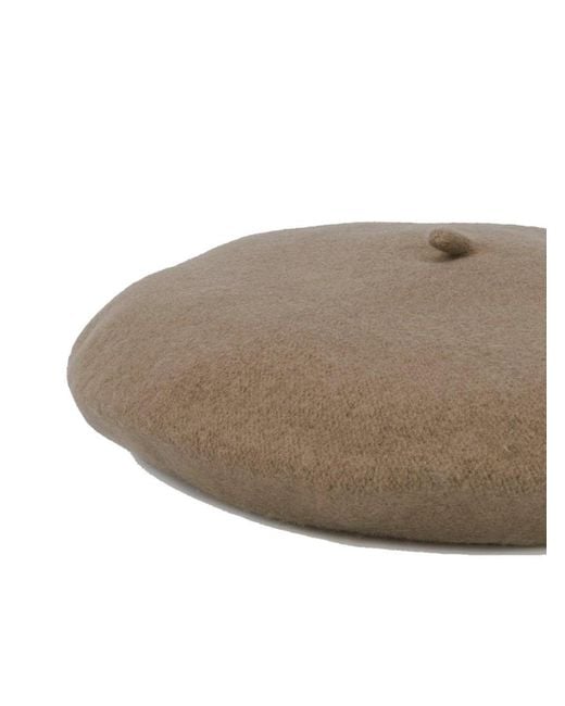 Celine Robert Brown Knitted Beret Hat