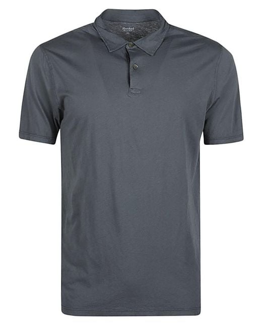 Hartford Gray Cotton Polo Shirt for men