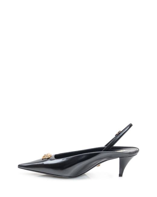 Versace White Slingback Pumps