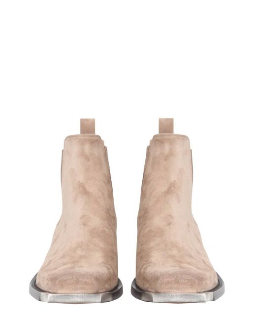 Buttero Natural Solid Square Toe Boots