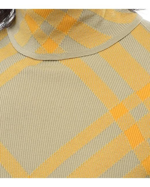 Burberry Yellow Turtle Neck Sweater for men