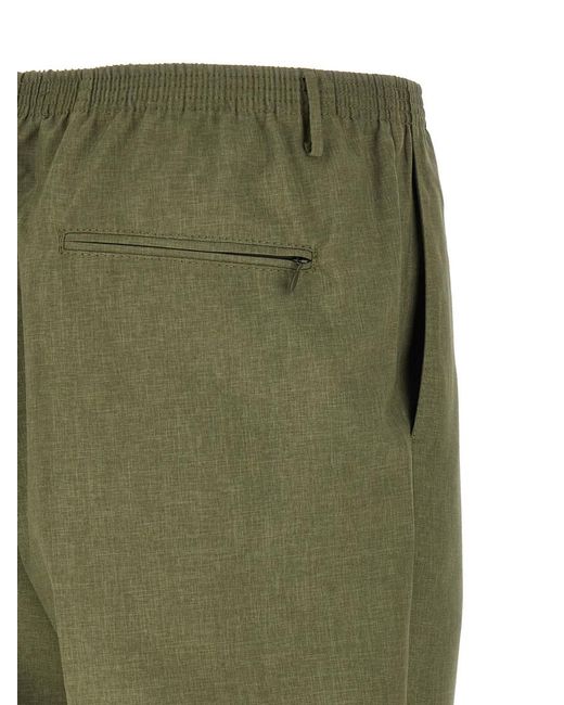 Cellar Door Green Straight Elasticated Trousers for men