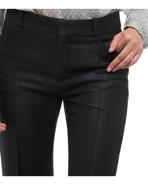 Max Mara Black Tailored Flat Front Pants