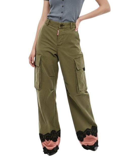 DSquared² Green Relaxed Cargos