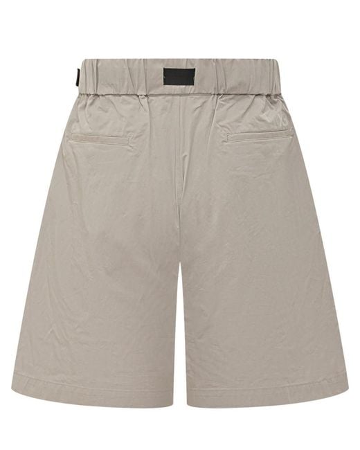 Y-3 Gray Solid Shorts for men