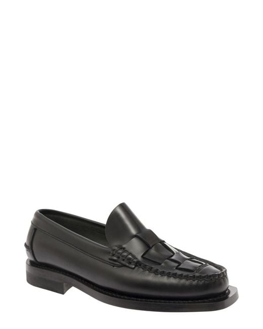 Hereu Black Leather Loafers