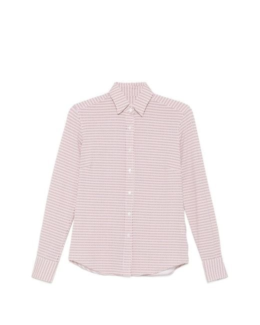 Xacus Pink Regular Printed Shirt