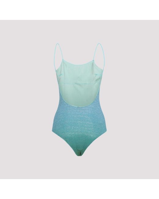 Oseree Blue Lumier Shade Maillot One-Piece Swimsuit