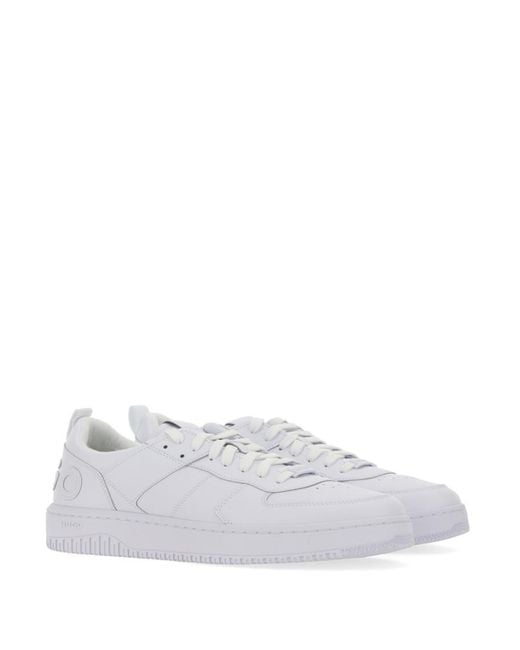 HUGO White Logo Sneakers for men
