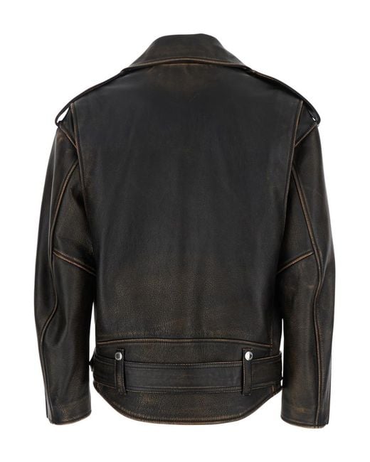 McQueen Black Solid Notched Lapel Jacket
