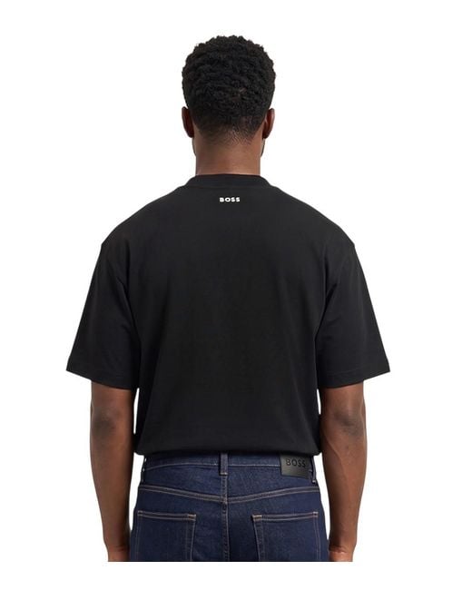 Boss Black Solid T-Shirt for men