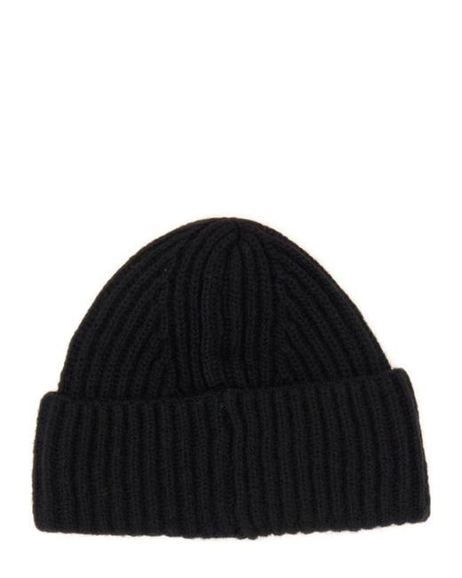Baracuta Black Logo Beanies Hat for men