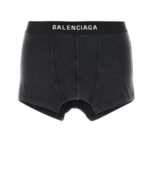 Balenciaga Black Logo Cotton-Blend Jersey Miniskirt