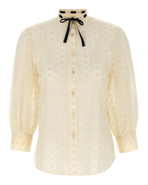 Valentino Garavani Natural Sangallo Shirt