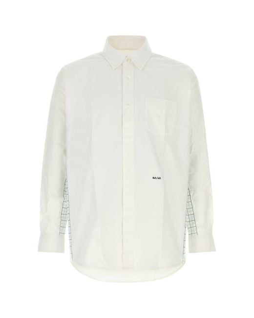 A.P.C. White Relaxed Solid Shirt for men