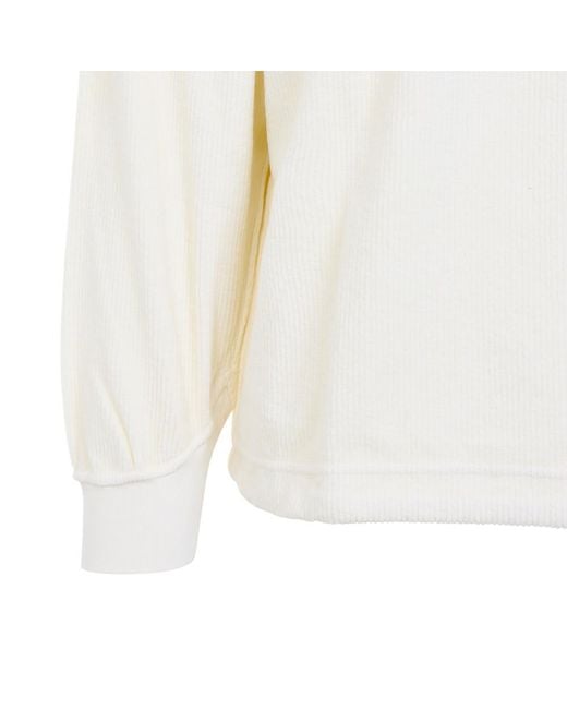 Stone Island White Solid Sweatshirt for men