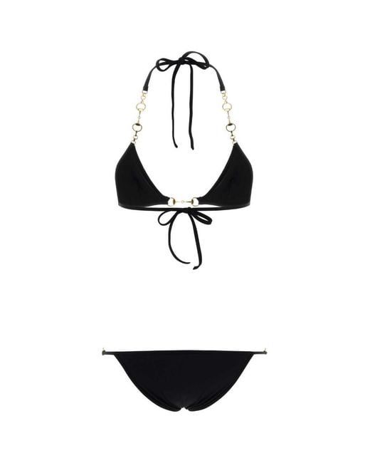 Gucci White Solid Swimwear