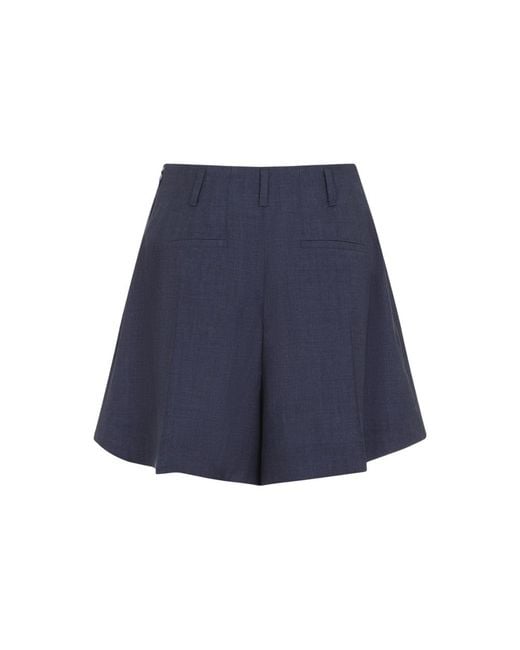 Givenchy Blue Solid Shorts