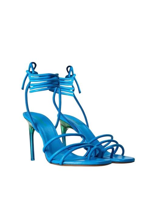 Off-White c/o Virgil Abloh Blue Solid Carryover Heels